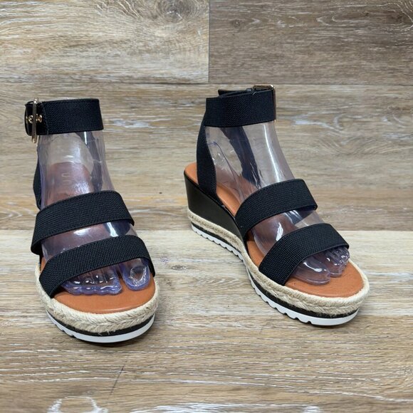 Unisa Textile Strappy Wedge Sandal Women's Size 6.5 - Picture 6 of 6